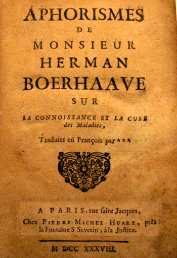 aphorismes boerhaave